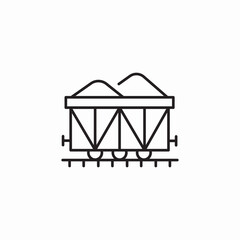 rail track icon sign vector