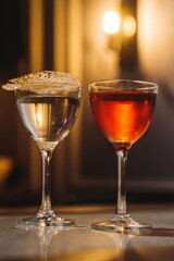 Two Beautiful Cocktails