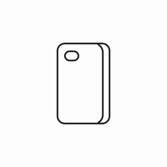 smartphone case icon sign vector