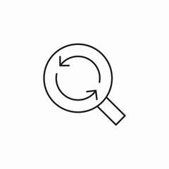search again icon sign vector