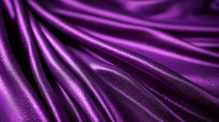 Fototapeta premium A shimmering dress in deep purple burgundy fabric, catching the light as it flows gracefully, creating a glamorous and elegant evening look perfect for the red carpet 