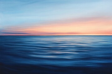 Obraz premium Abstract Painting of an Ocean Sunset