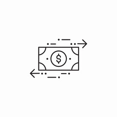 cash flow icon sign vector