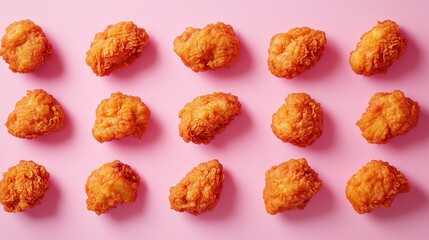 Morning Glow on Korean Fried Chicken - Minimalist Aesthetic with a Touch of Humor
