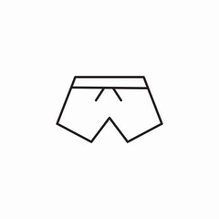 sport shorts icon sign vector