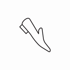 style shoes icon sign vector