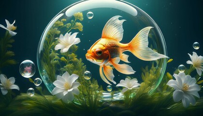 goldfish in aquarium