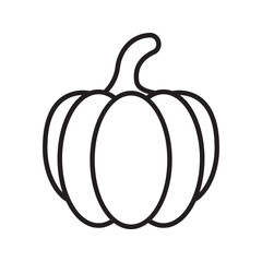 Helowen pumpkin vector icon. Halloween icons