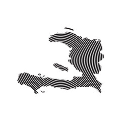 Haiti Map Illustration Icon