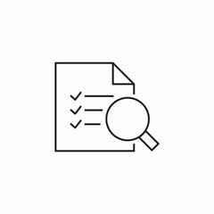 document search icon sign vector
