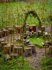 Aufbauten im Waldkindergarten