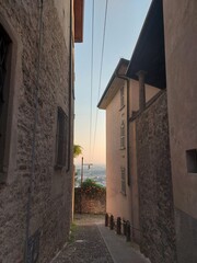 narrow street in the town
