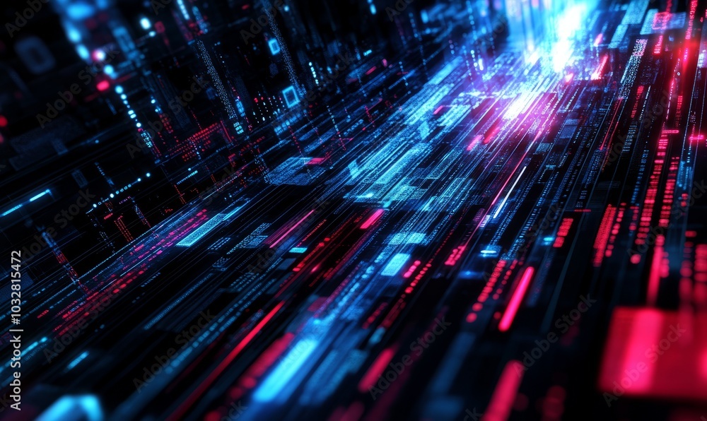Aufkleber abstract digital data background. can be used in the description of network abilities, technological