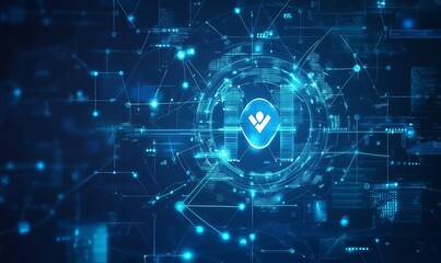 Abstract futuristic Healthcare or medical technology innovation digital background. science and technology concepts