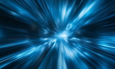 blue abstract background, technology light speed concept