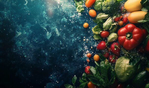 world food safety day background concept, space area for text - Powered by Adobe