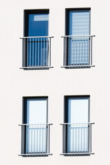 Newly built block of flats. Modern generic architecture. New home building and living concept. Housing availability concept. 