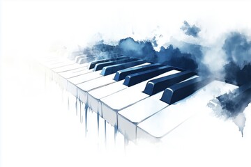 drawing depicting the keys of a musical instrument