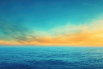 Obraz premium Picture of a beautiful ocean scene with a sunset