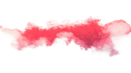 Abstract pink and white watercolor paint splatter.