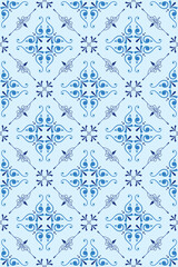 Vintage Abstract Geometric Seamless Tiles Pattern Design