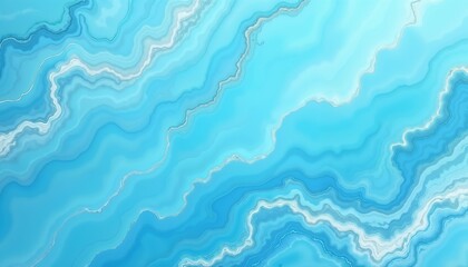 Abstract blue marble texture with wavy fluid patterns