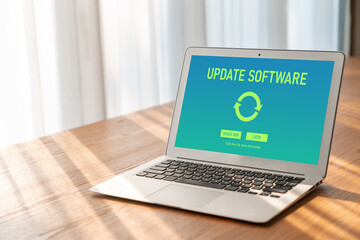 Software update on computer for modish version of device software upgrade