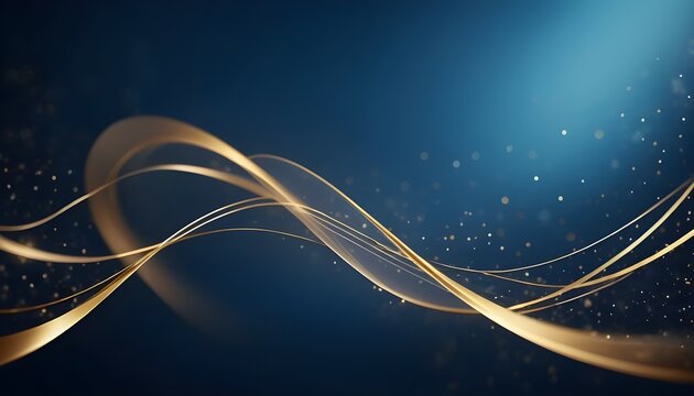 abstract Elegant blue-white-purple background with golden lines decoration