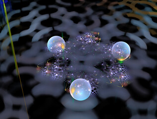 Imaginatory fractal abstract background Image