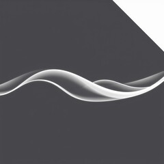 Elegant wave patterns contrasted against a dark background creating a modern artistic design in a minimalist style