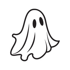 Halloween ghost icon design. Halloween Ghost Vector