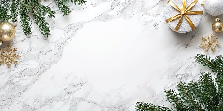 certificate with green and gold Christmas theme, empty in the middle of the certificate, 