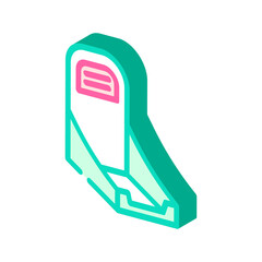 display box cardboard packaging isometric icon vector. display box cardboard packaging sign. isolated symbol illustration