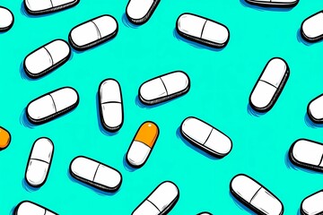 Mockup of medical pillows for healthcare branding, presented on a clean surface, perfect for product design and marketing materials.