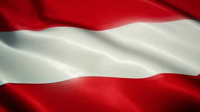 Austria flag background animation. National celebration and holiday concept. Democratic elections. Austrian culture and history