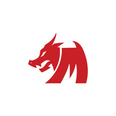 Luxury Dragon Logo Vector Design. Abstract emblem, designs concept, logos, logotype element for template.