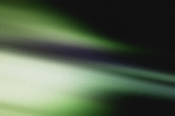 Vintage green motion blur abstract light leak overlay background with a dusty noise grain texture. Grunge style dusty overlay light leak background. Green light overlay, leak flare, light effect