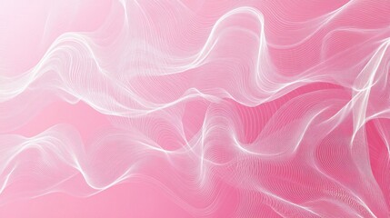 Soft pink waves on pastel background capturing the essence of girlhood design