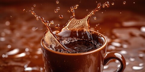 Espresso Pouring from Cup