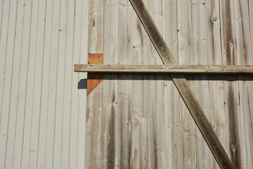 White, Amish style barn details, Lancaster County, Pennsylvania, USA