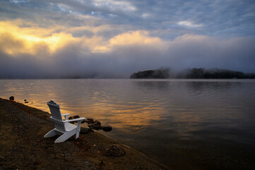 Sunrise at Schroon Lake