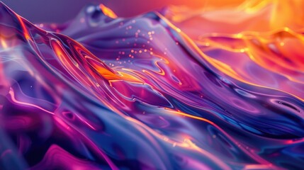Obraz premium Colorful abstract waves,