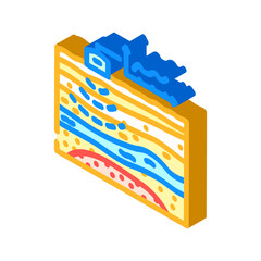 energy exploration geothermal isometric icon vector. energy exploration geothermal sign. isolated symbol illustration