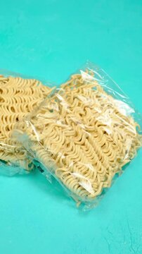 instant noodles in a package