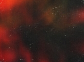 Lens Optical Flare Glare Grunge Scratches and Dust Film Noise Grain Overlay Red Effect Vintage Retro Abstract Bokeh and Light Leaks with Retro Camera Defocused Blur. Screen Overlay Mode for Photo edit