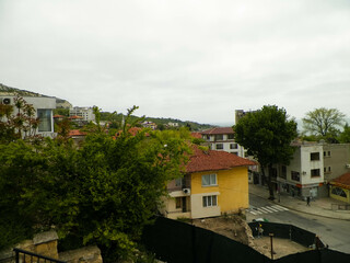 Houses in city of Balchik, Bulgaria.