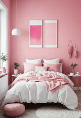 bed in bedroom