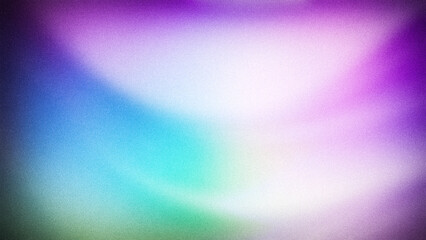 A soft abstract gradient with smooth transitions of purple, blue, green, and white hues, featuring a grainy texture perfect for backgrounds, wallpapers, and banners