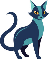  Zephyr cat vector illustration art.