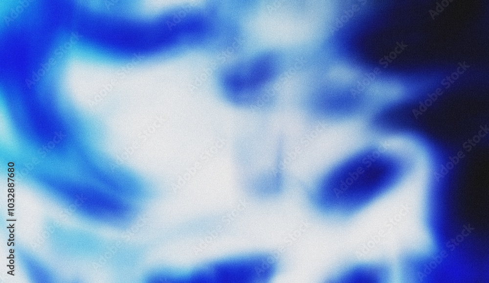 Poster blue white grain texture background. modern noise effect and blurred background. abstract gradient c